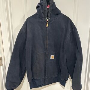Carhartt Quilted Navy Blue Jacket